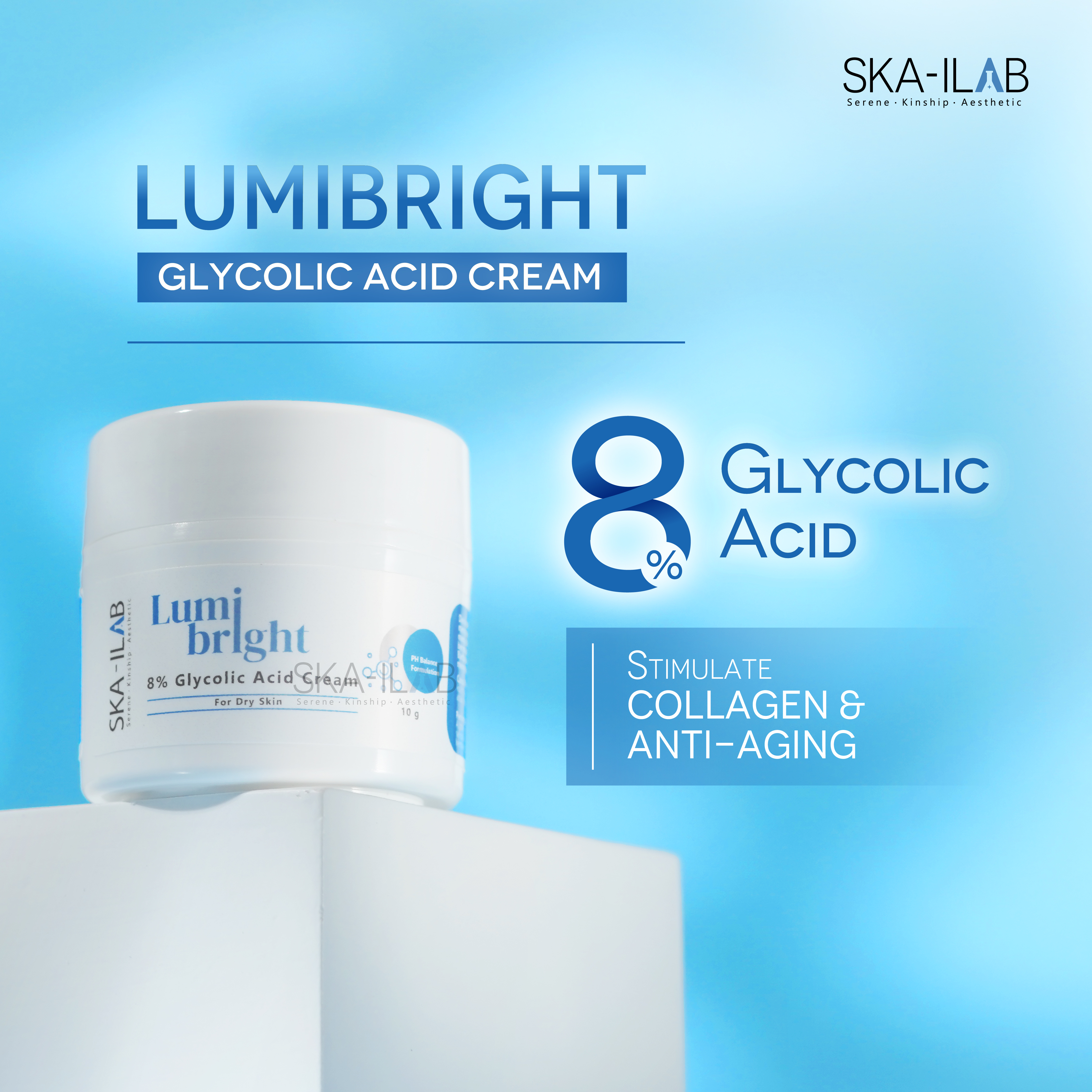 SKA-ILAB LumiBright 8% Glycolic Acid Cream